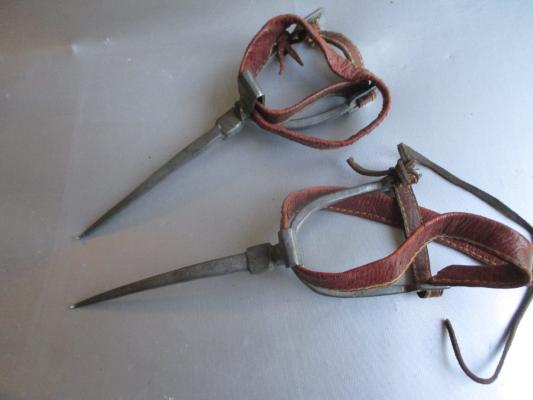 Paire D'éperons Anciens Gaucho – Chili – Équitation Sud-américaine