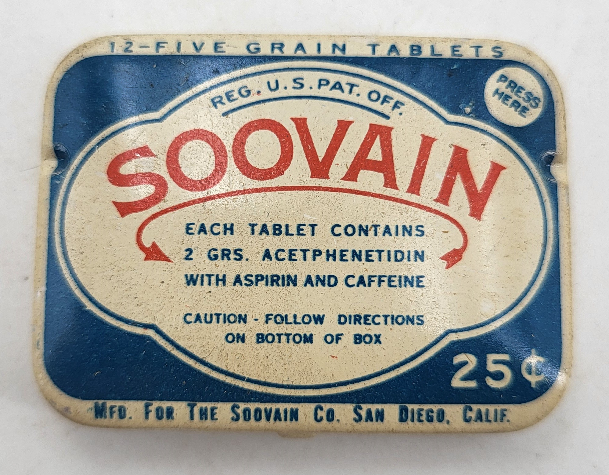 Boite aspirine US