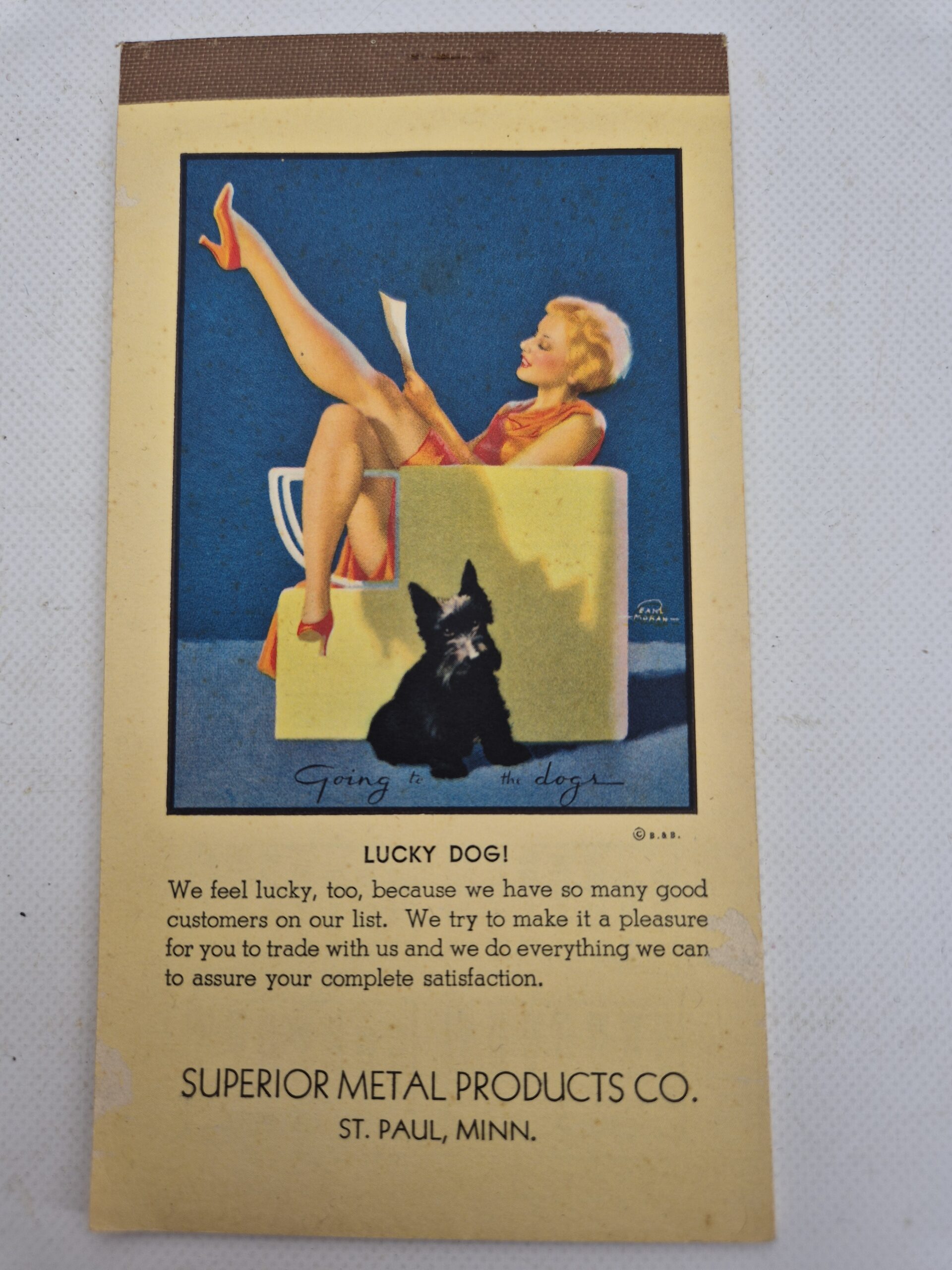 Petit calepin Pin-up 1939