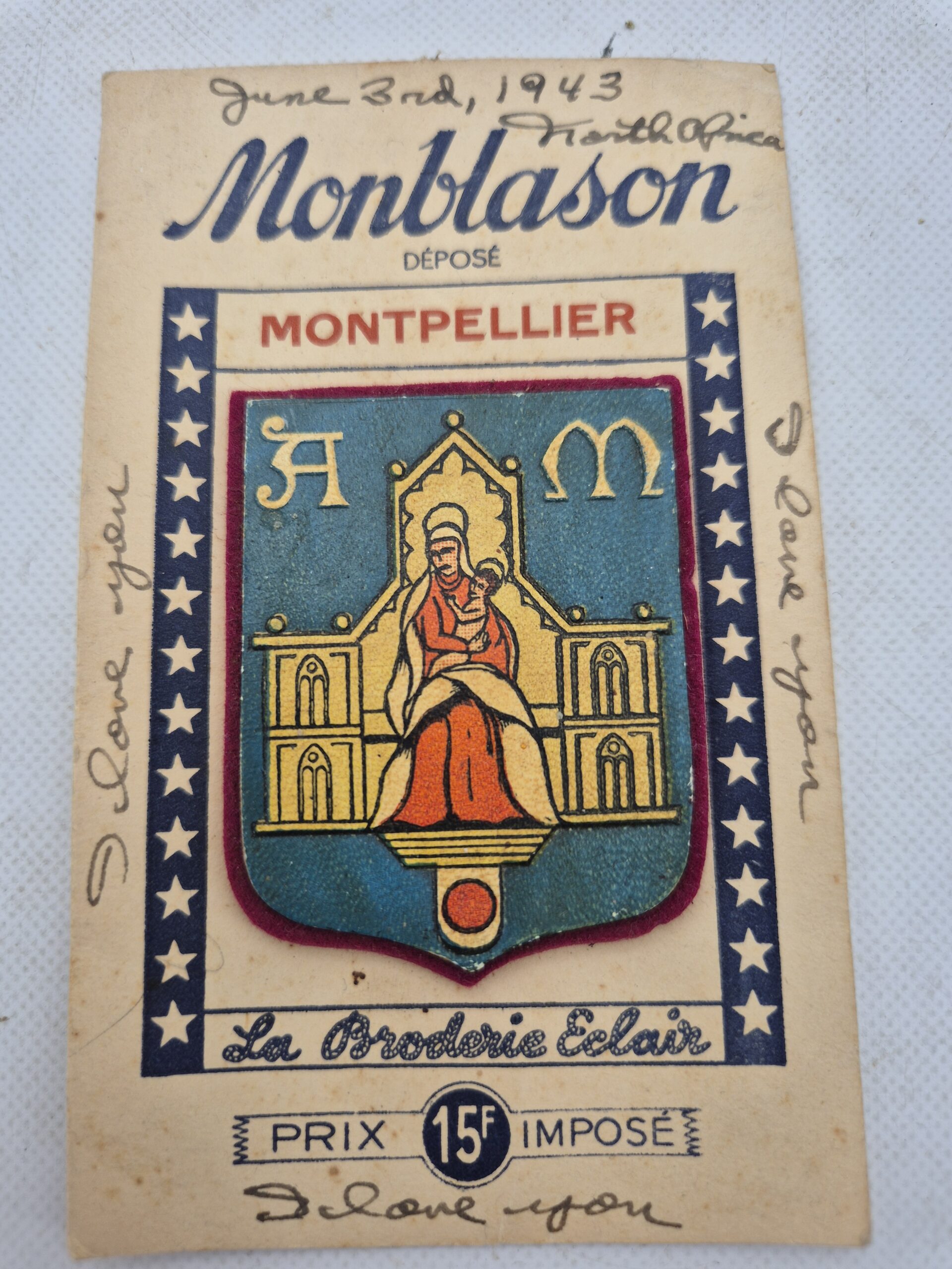 Souvenir US 1943 – Afrique du Nord